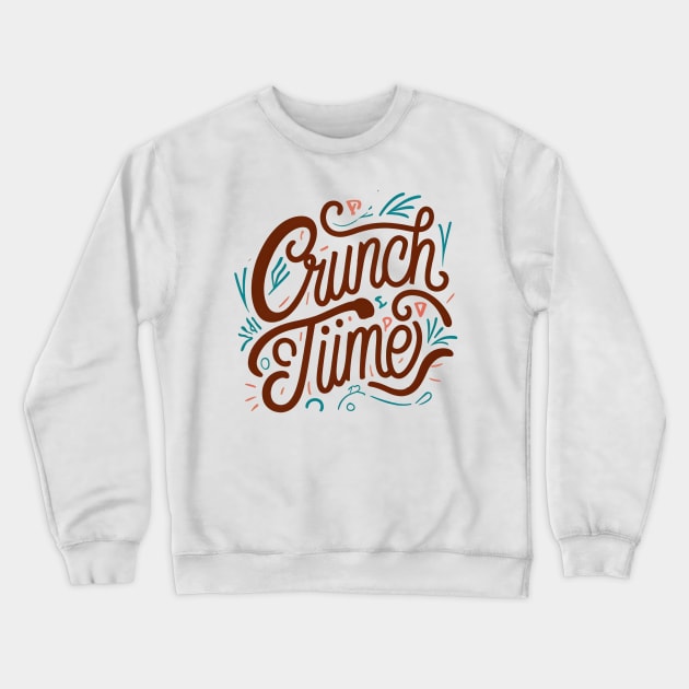 Crunch Time Crewneck Sweatshirt by NomiCrafts